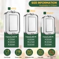 thumbnail image 2 of Vesteel Bento Box Set of 3 (47oz /29oz /18.6oz), Stainless Steel Lunch Box Metal Food Storage Container with Removable Dividers, Portable & Leak-Proof Meal Prep Container with 3 Compartment, 2 of 8