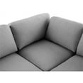 thumbnail image 3 of Meridian Furniture Beckham Grey Durable Linen Textured Fabric Modular Sectional, 3 of 3