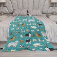 thumbnail image 6 of Animal Dog Blanket for Boys Girls, Dog Lovers Gifts, Fleece Dog Throw Blanket for Kids Adults,Super Soft Warm Blanket Lightweight Flannel Blankets for Bed Couch (50"x40", Animal Dog), 6 of 6