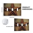 thumbnail image 2 of Rusty Stars Primitive Country Rustic Vintage 3 Gang Light Switch Cover Decorative Triple Toggle Wall Plate for Kitchen Bedroom Bathroom Living Room Decor, 2 of 5