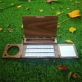thumbnail image 6 of Travel Watercolor Palette with 27 Grids, Foldable Magnetic Closure Design, Handmade Portable Walnut Wood Palette Box Ideal for Artists and Beginners, 6 of 7