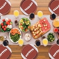thumbnail image 2 of American Football Party Decorations Disposable Oval Football Plates 7 Inch Paper Plates January Sports Events Football Theme Party Supplies Birthday Decoration Carnival Dinner Tableware, 2 of 7