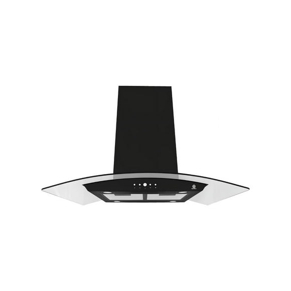 Campana SUPRA CI-90-BLACK de Isla 90 cm Negro