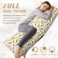 thumbnail image 5 of Disketp Bee and Flowers Print Body Pillow Cover - Super Soft 20x54 Body Pillow Case,Long Side Hidden Zipper, 5 of 8