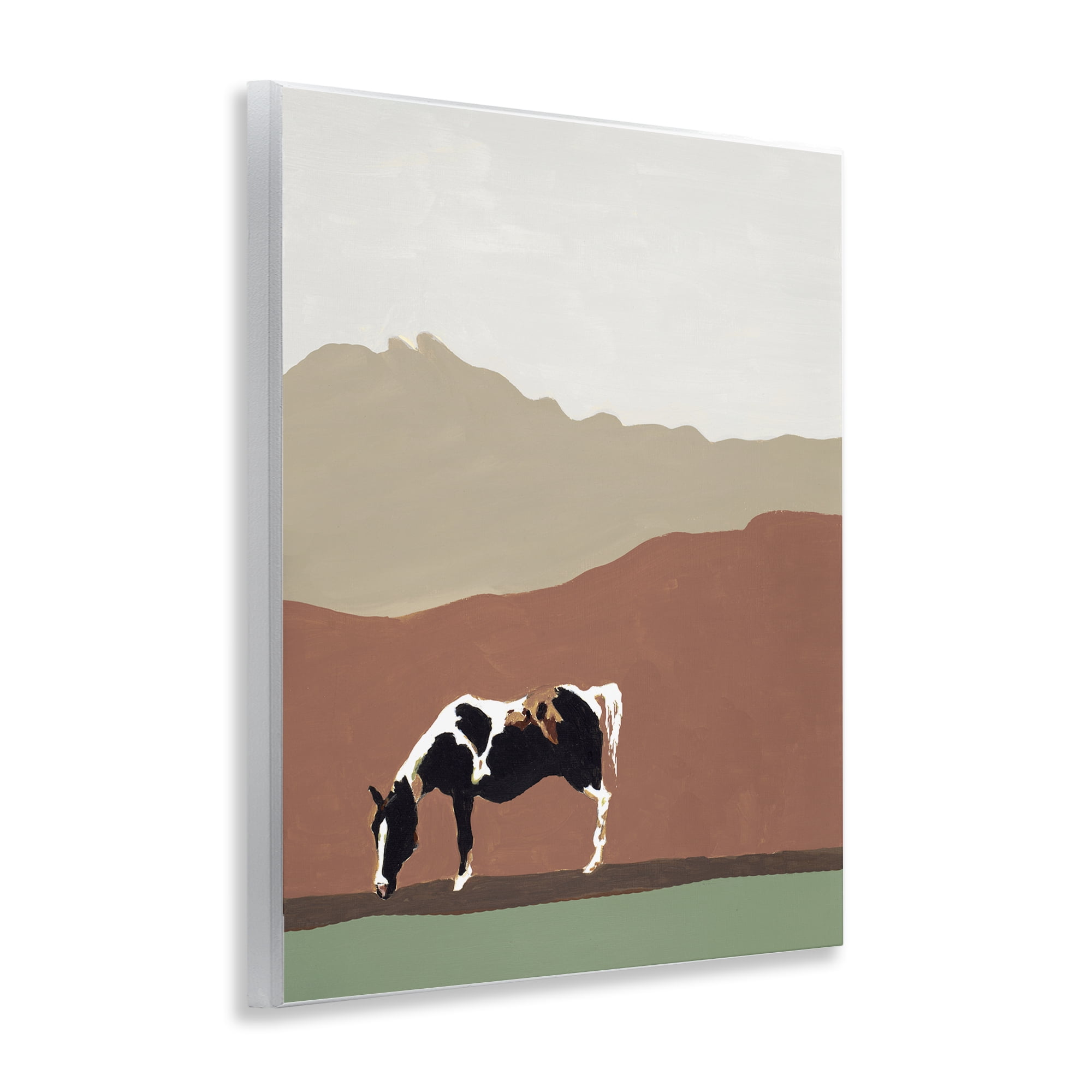 Stupell Industries Modern Mountains Horse Wall Plaque Art, design by Patricia Pinto