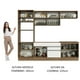 thumbnail image 5 of Cocina Integral 270cm Marrón/Blanco Glamy Madesa 13, 5 of 5