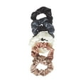 thumbnail image 2 of Goody Ouchless Satin Scrunchies, For All Hair Types, Neutral Assortment, 5 Ct, 2 of 5