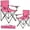 Pink, variant on WEIDIORME 2-Pack Collapsible Camping Chairs with Carry Bag, Pink
