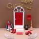 thumbnail image 4 of Juego De Navidad De Mini Puerta Casa de muñecas Decoraciones navideñas Casa de gnomos Juguetes Fomenta la creatividad para niños, 4 of 7