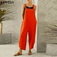 thumbnail image 2 of Mono holgado con botones para mujer, peto de verano y otoño, mono con bolsillos, pantalones y vacaciones, 2 of 4
