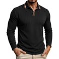 thumbnail image 2 of LONKITO Long Sleeve Shirts for Men Casual Polo Shirt with Collar Breathable Slim Fit Shirts, 2 of 8