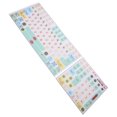 thumbnail image 5 of PVC Keyboard Sticker, Cute Keyboard Sticker, 2Pcs Mechanical Keyboard Sticker Frosted Surfaces Clear Pattern PVC Keyboard Sticker for Universal Desktop, 5 of 8