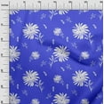 thumbnail image 3 of oneOone Velvet Medium Blue Fabric Floral Fabric For Sewing Printed Craft Fabric By The Yard 58 Inch Wide, 3 of 4