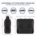 thumbnail image 3 of Skechers Car Seat Covers , Air-Cool Design Memory Foam Seat Covers, Piping Leather Mesh Car Seat Cover,Airbag Compatible,Automotive Comfort Universal FitMost Cars,Vans,Truck,SUV,Red Full Set, 3 of 9
