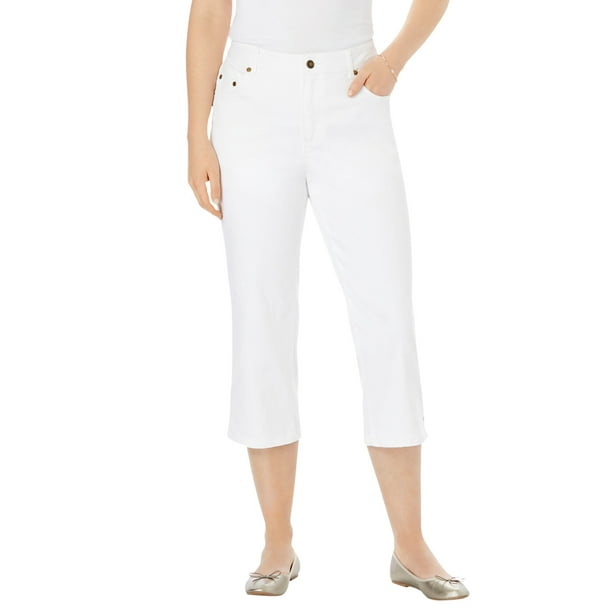 Woman Within Woman Within Women's Plus Size Petite Capri Stretch Jean