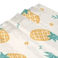 thumbnail image 6 of WARHOOME Bathroom Shower Curtains Liner, Waterproof Tropical Pineapple Print Shower Decor Curtains with Iron Hooks, 72 x 72 inches, 6 of 9