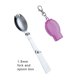 thumbnail image 2 of Bewildely Cubiertos para acampar de acero inoxidable, cubiertos portátiles, lavables, suaves, plegables, para exteriores, vajilla con estuche de Cocina y Comedor 1.5mm Spork Rosa Bewildely HA075279-03, 2 of 6