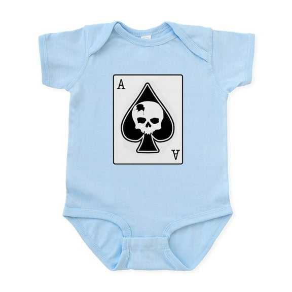 CafePress - The Ace Of Spades Infant Bodysuit - Baby Light Bodysuit, Size Newborn - 24 Months