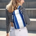 thumbnail image 7 of Casual Canvas Backpack Without Interlayer Large Capacity Stick Bag Design For Outdoor Shopping Office Outdoor Sports Deepskyblue Stripe_2 Medium, 7 of 7