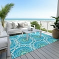 thumbnail image 5 of Addison Rugs Chantille Indoor/Outdoor Transitional Circles Blue Washable Rectangle Rug, 3' x 5', 5 of 5