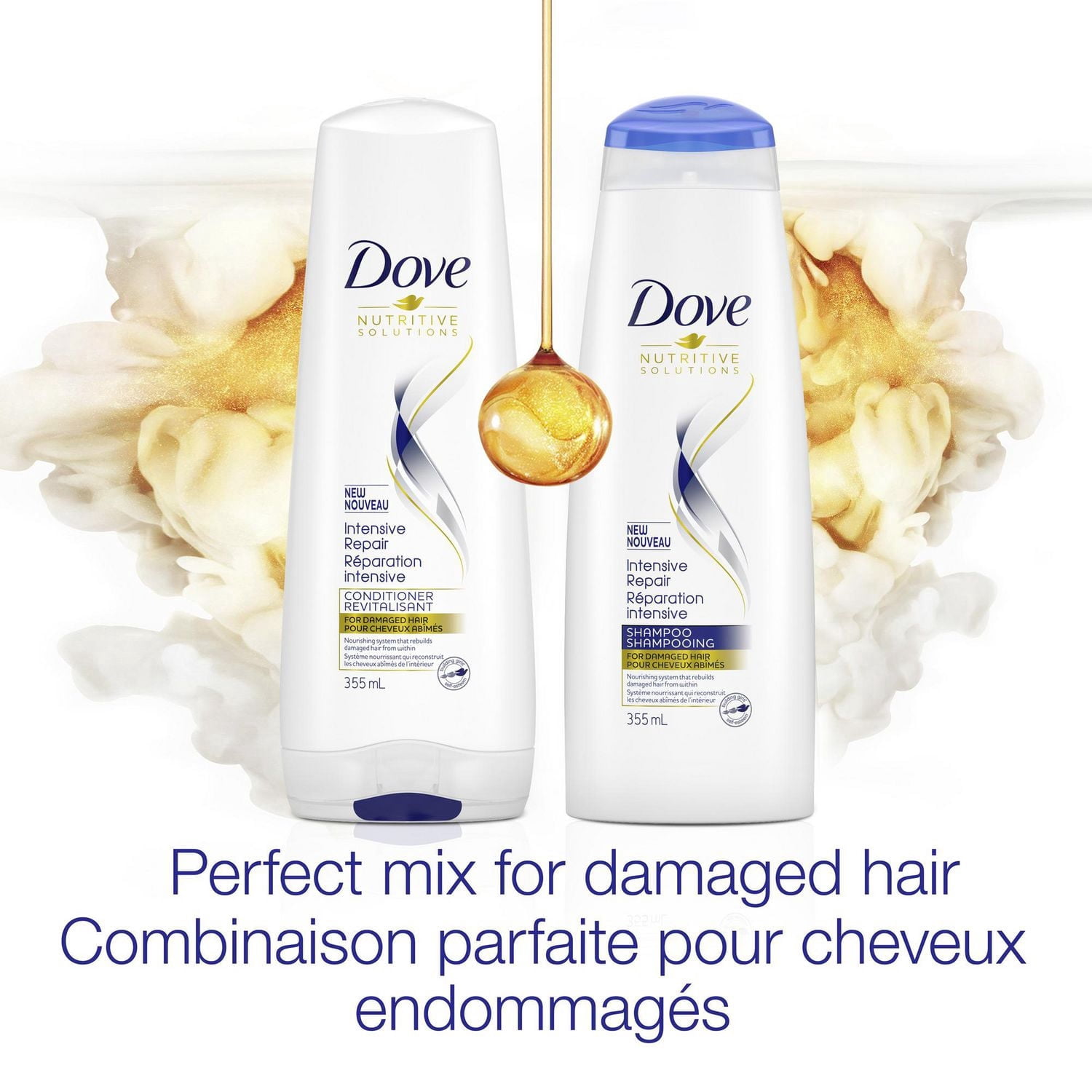 Shampooing & Revitalisant Dove Nutritive Solutions avec complexe Bio-Nourish