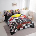 thumbnail image 3 of Manfei Speed Motorcycle 7-Piece Twin Bedding Sets,Extreme Sport Bedding Comforter Set,Watercolor Splash Ink Sheet Sets For Boys Kids,Microfiber Bedroom Decor Reversible, 3 of 8