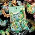thumbnail image 2 of Bolsa de pegatinas grande de PVC, serie Butterfly Shadow Trail, bolsa de material retro con pegatinas de tarjetas Goo para cuentas de mano, 2 of 5