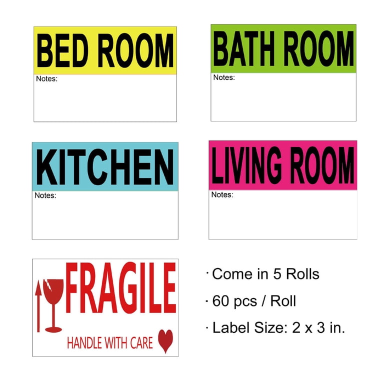 300 SCAN ME Stickers - 1.5 Inch Round Red & Black Tracking Labels For Shipping Packages