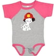 thumbnail image 3 of Inktastic Fireman Dog, Cute Dog, Puppy, Doggo, Dalmatian Boys or Girls Baby Bodysuit, 3 of 5