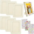 thumbnail image 4 of Wood Color Picture Frame Craft Set, 15x20 cm Children's Picture Frame Set, Craft Picture Frame DIY, DIY Photo Frames for Children with Self-Adhesive Glitter Stones, 4 of 4