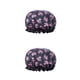 thumbnail image 1 of Minnieouse Gorro de dormir para mujer, gorros para el pelo de ducha de doble altura, a prueba de aceite, multicolor, cubierta para la cabeza de niña, Negro 2piezas Minnieouse CBP389669, 1 of 5