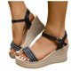 thumbnail image 2 of MKLEKYY Sandalias de Playa para Mujer Sandalias Gruesas Con Diamantes de Imitación de Una Tira para Mujer, 2 of 4