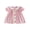 Pink, variant on Toddler Baby Girl Easter Outfit Bunny Embroidery Smocked Dress Plaid Puff Short Sleeve Doll Collar Dress Cute Easter Clothes