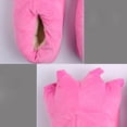 thumbnail image 3 of ZTTD Adult Women Plush Indoor Slippers Funny Animal Paw Shoes Hot Pink, 3 of 4