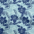thumbnail image 1 of oneOone Cotton Flex Navy Blue Fabric Asian Floral Dress Material Fabric Print Fabric By The Yard 40 Inch Wide, 1 of 4