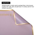 thumbnail image 4 of Golden Edge Pearlescent Film Flower Wrapping Paper Sweet Word 22.8x22.8 Inch Waterproof Misty Purple 10 Pcs, 4 of 5