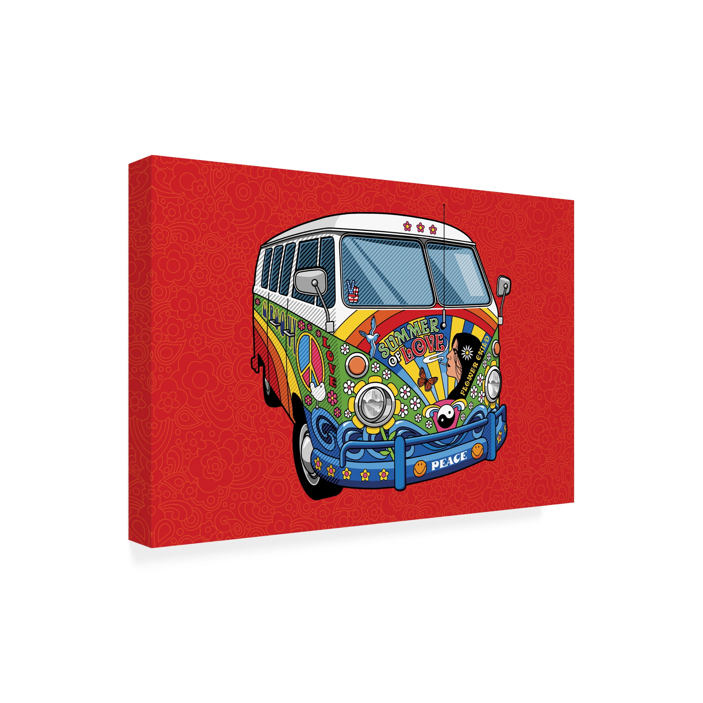 Ron Magnes 'Sixties VW Hippy Van' Canvas Art