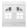 thumbnail image 1 of OULII Wall Storage Cabinet for Renters White Plastic Multi-layered 1Pack, 1 of 8