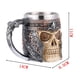 thumbnail image 5 of Taza De Almacenamiento Taza De Almacenamiento Copa De Vino De Resina, Copas De Cóctel Vintage, Copa De Vino De Cerveza (Calavera Samurai), 5 of 5