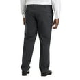 thumbnail image 2 of Perfect Fit Waist-Relaxer Flat-Front Suit Pants Charcoal 62 x 30, 2 of 5