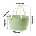 thumbnail image 3 of Ganfancp Cocina Al Aire Libre Multifuncional Portátil Caja Picnic Suministros Fruta Snack Cesta de Almacenamiento Cesta de Baño Toalla de Playa Suministros Cesta de Almacenamiento Ofertas y Liquidaci, 3 of 6
