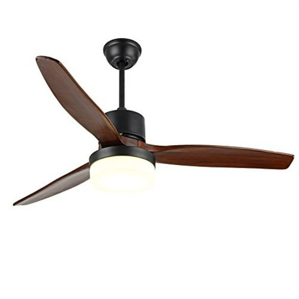 Rainierlight Modern Ceiling Fan Led 3 Color Light Warmyellownetural Wood Blades 1 Kit Remote Control Sd Lowmediumhigh Reversible Motor48inchfor Indoor Com Rainierlight Modern Ceiling Fan Led 3, Contemporary Ceiling Fans With Remote