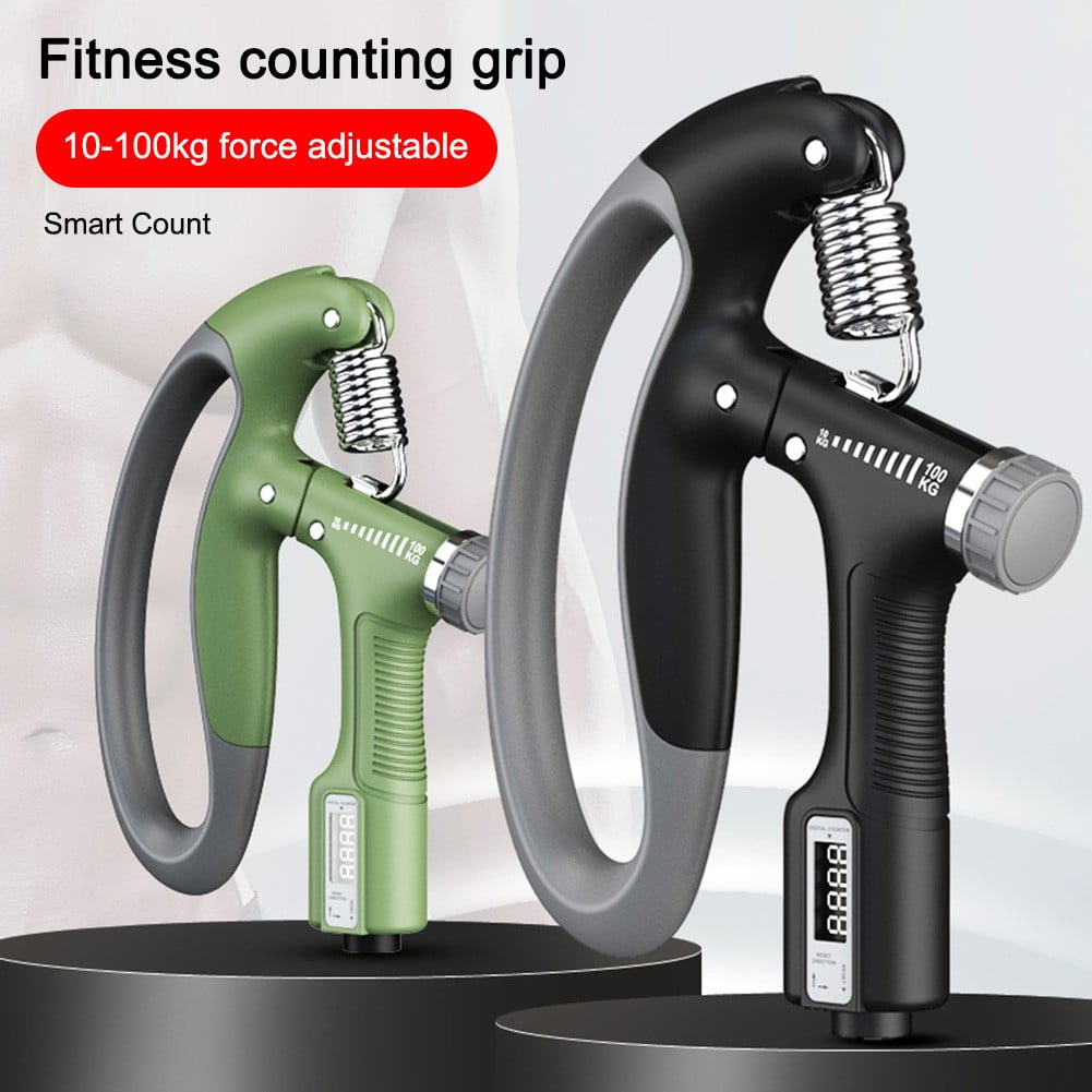 Hand Grip Strengthener, 10-100kg Adjustable Hand Grip Strengthener Wrist  Exerciser For Hand Strength Training And Injury Recovery