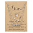 thumbnail image 1 of WREESH 3 Pièces Ensemble de Trois Pièces Ciel Ancien Anglais Lettre Douze Constellation Collier, 1 of 1