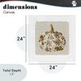 thumbnail image 4 of Stupell Industries Shabby Chic Harvest Pumpkin with Floral Pattern Canvas Art, 24 x 24, by Livi Finn, 4 of 8