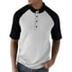thumbnail image 1 of Camisa de Manga Larga Al Aire Libre de la Capa Base de Manga Corta Casual Mangas Raglan Color Bloqueado, de Pie Cuello Superior, 1 of 6