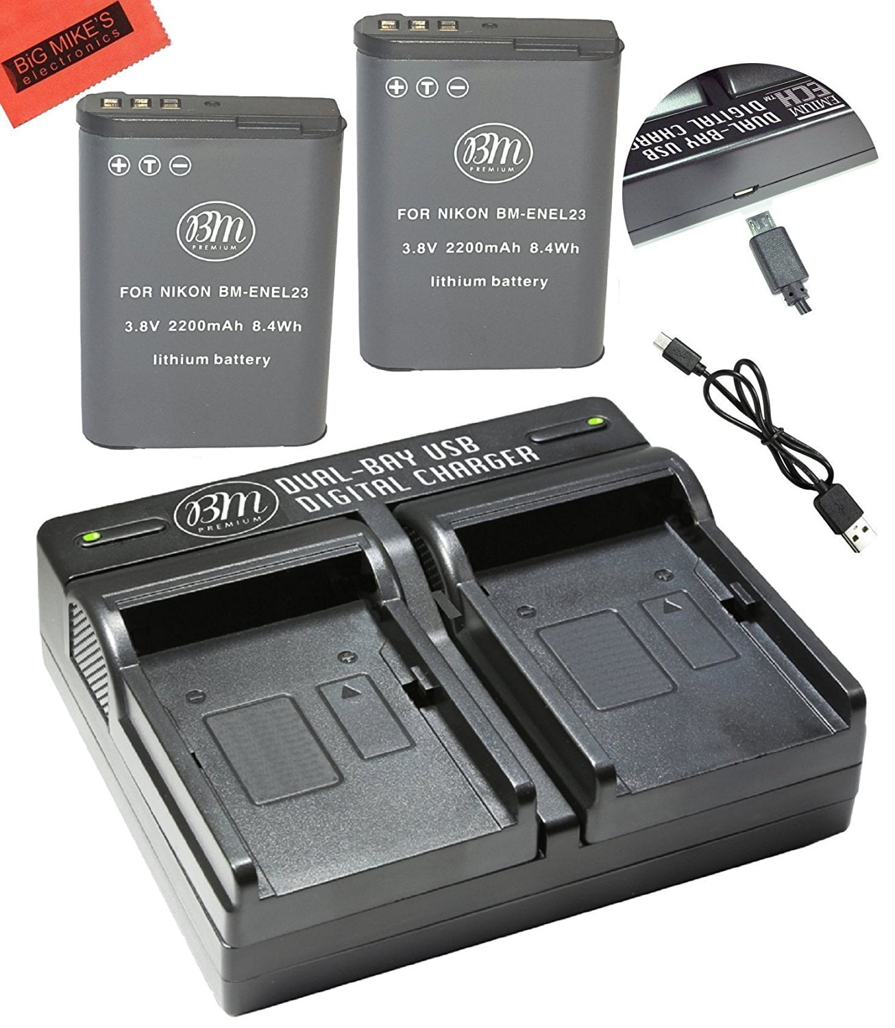Batterie Nikon EN-EL23 pour Coolpix P900 - Batterie pour appareil photo