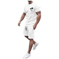 thumbnail image 3 of Playeras Algodon Para Hombre, Camiseta Informal De Verano A La Moda Para Playa, Con Estampado Digital 3D, Solapa Con Botones, Manga Corta, 109, 3 of 7