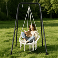thumbnail image 4 of G TALECO GEAR Hammock Chair Stand, Outdoor Swing Frame, Indoor Swing Chair Not Included, Heavy-Duty Steel 350lbs, Black, 4 of 8