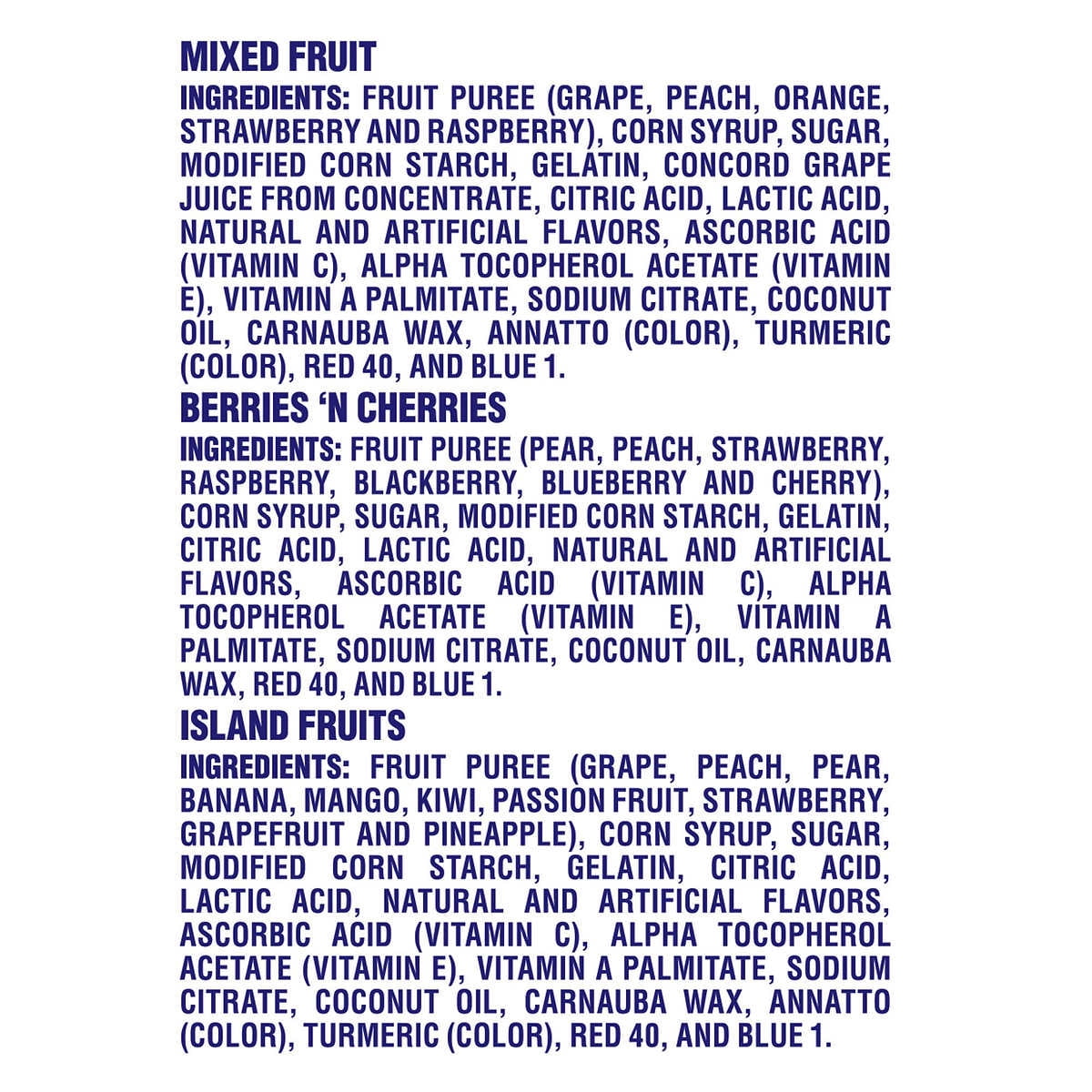 Welch's Fruit Snacks, Variety Pack, 2.25 Ounce (Pack of 20)